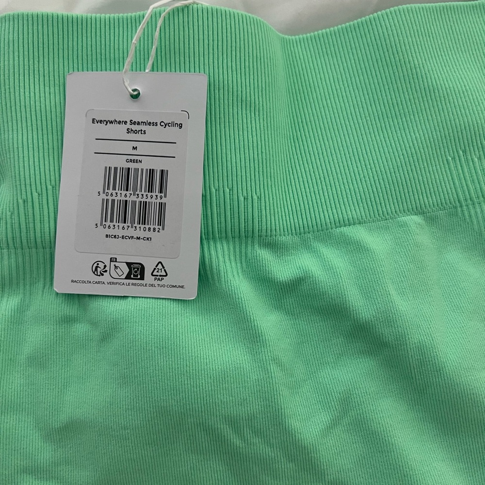 Gym shark Green Seamless Cycling Shorts